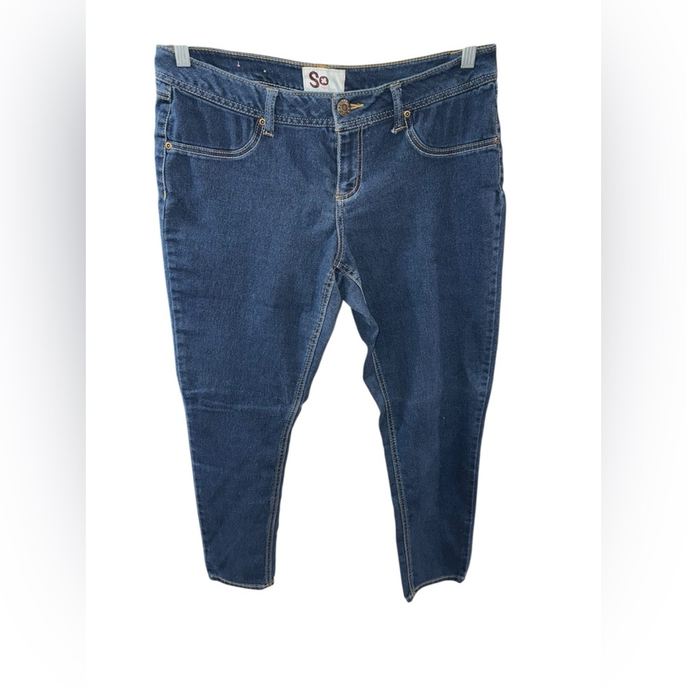 SO Women's Classic Blue Ankle Jeggings